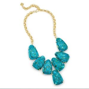 Kendra Scott Harlow turquoise statement necklace